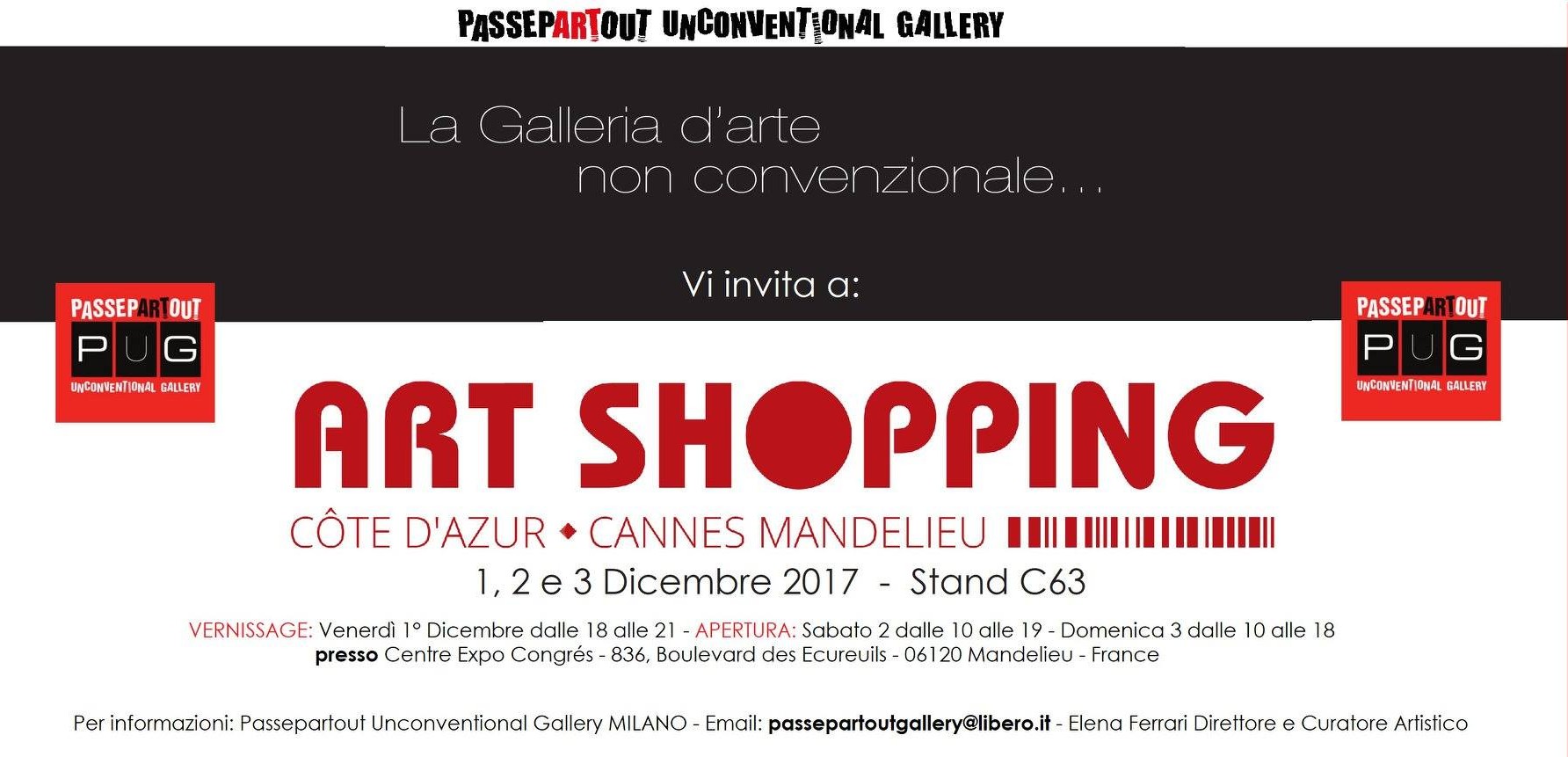 Art Shopping Côte d'Azur (Paris- Carrousel du Louvre) - Cannes Mandelieu  - Anno 2017